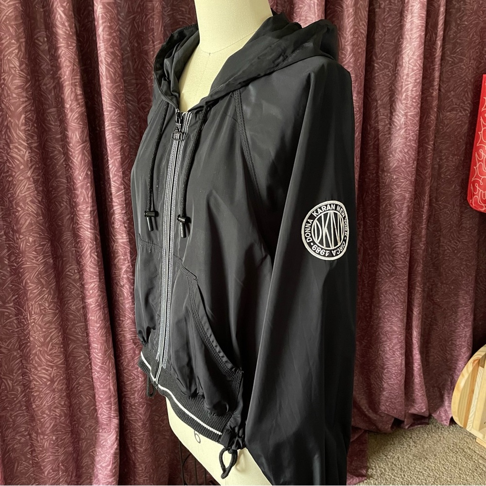 DKNY Women's Black Hooded Jacket